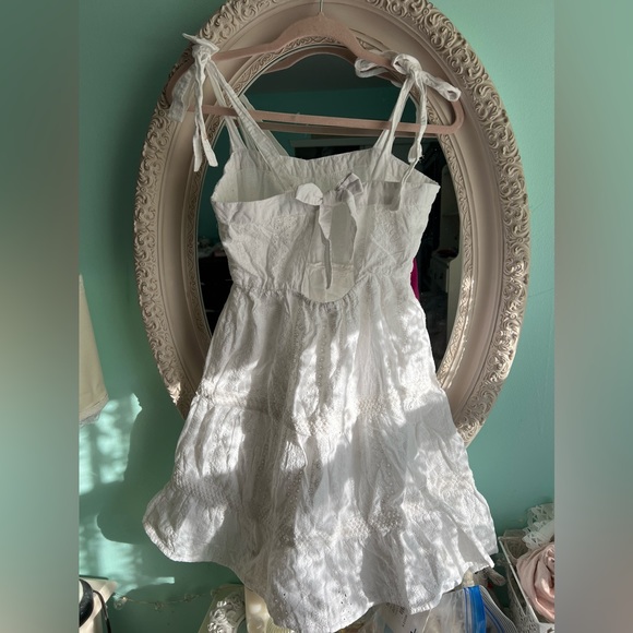 Jessica Simpson open back eyelet mini dress - Picture 2 of 2